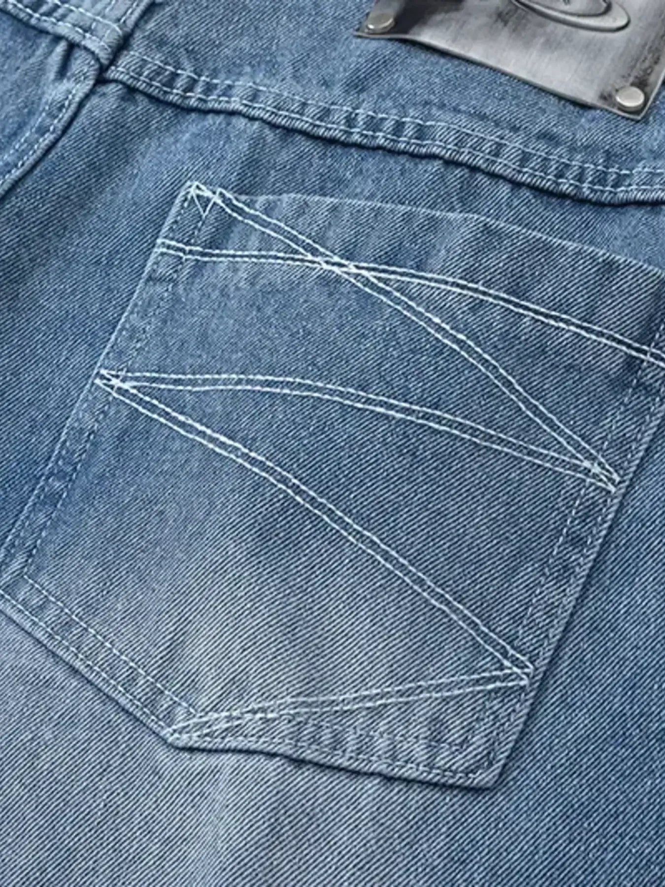 Men's Wide Leg High Waist Relaxed Fit Jeans - Velora Luxury Fashion