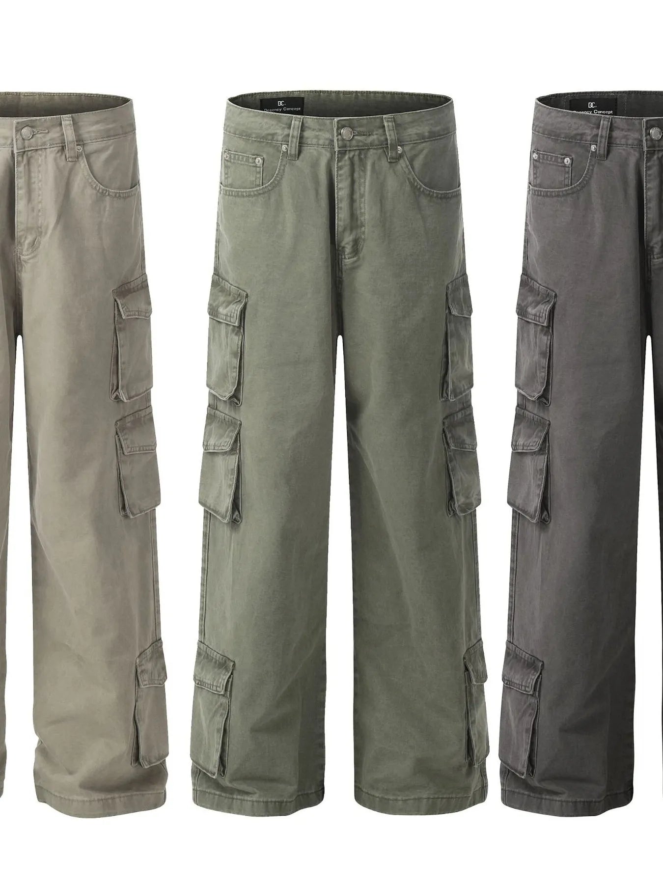 Men's Wide Leg Multi-Pocket Cargo Pants - Velora Luxury Fashion