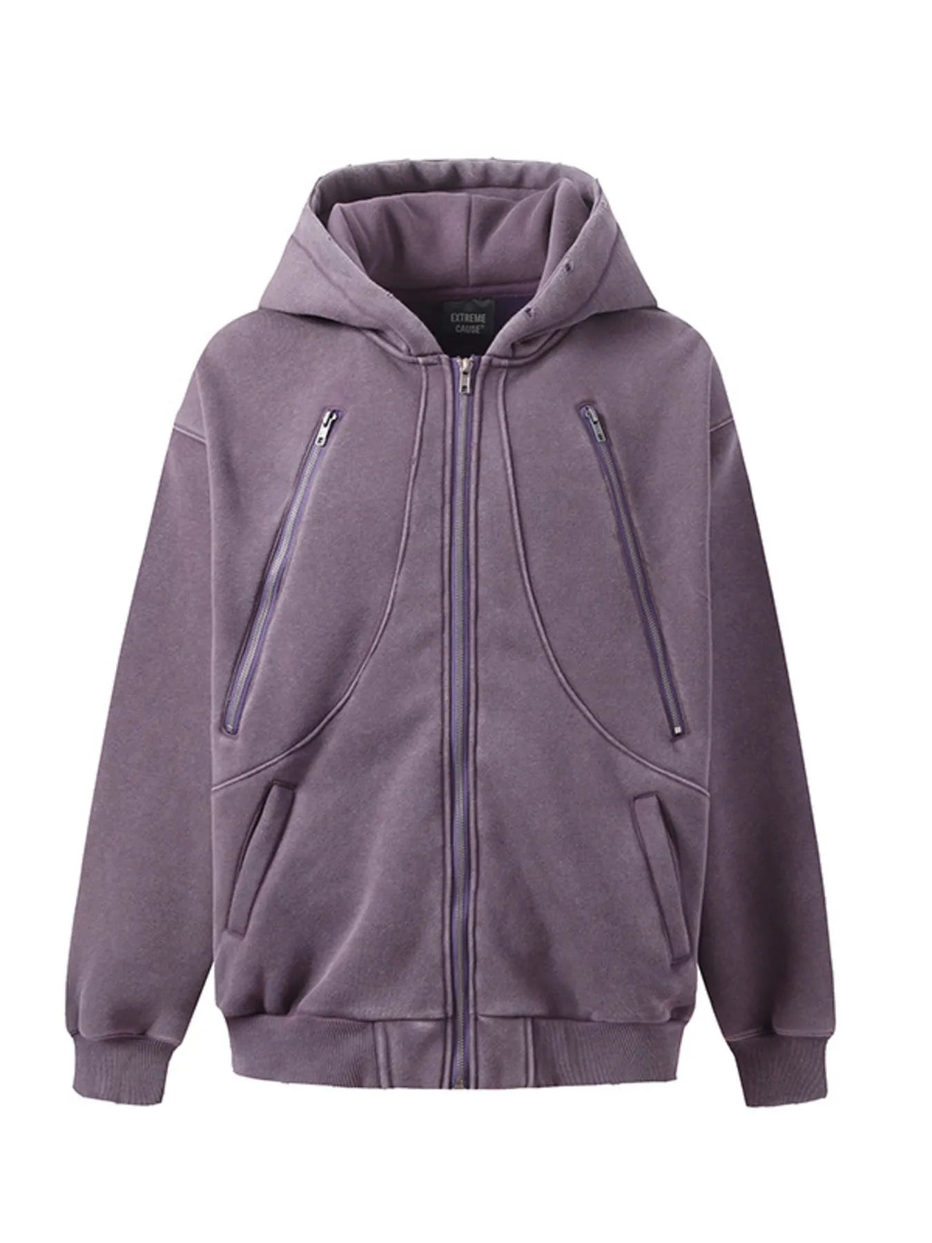 Men's Zip Up Long Sleeve Hoodie - Velora Luxury Fashion