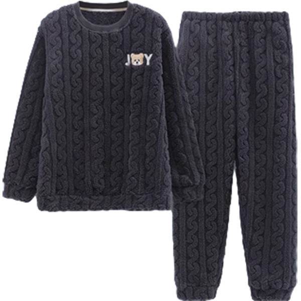 Men's Pajamas - Thickened Coral Velvet Suit