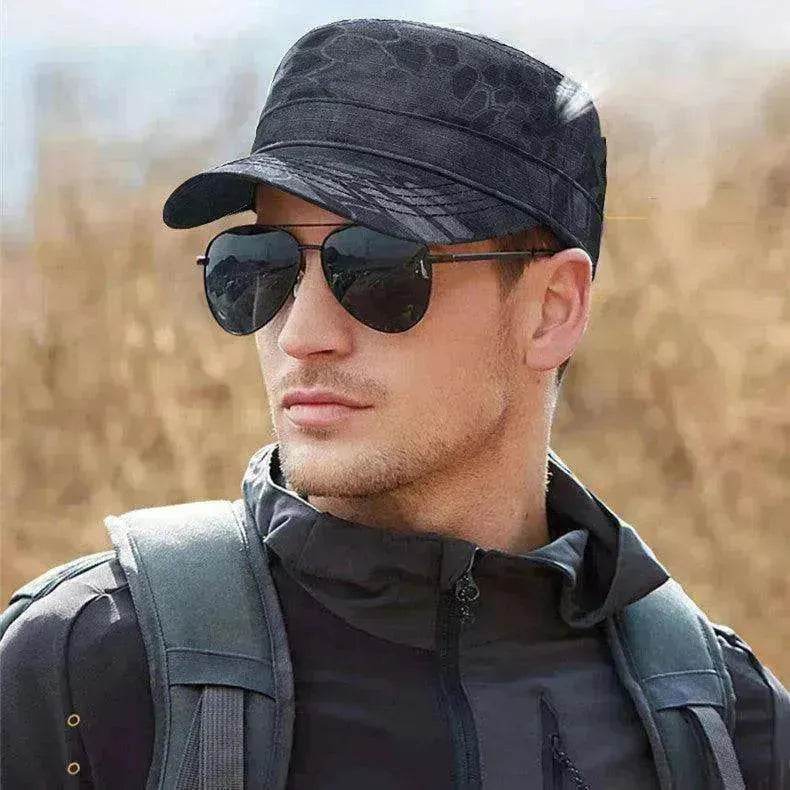 Men's Flat Thin Python Camouflage Cap