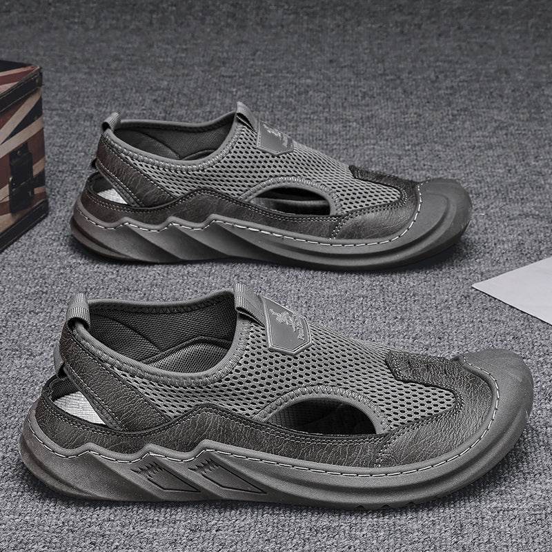 Men's Non-slip Wear-resistant Mesh Surface Hollowed Wading Sandals EX-STOCK Canada
