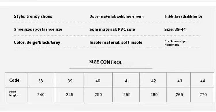 Men's Summer Platform Lightweight Non-slip Breathable Mesh Sandals