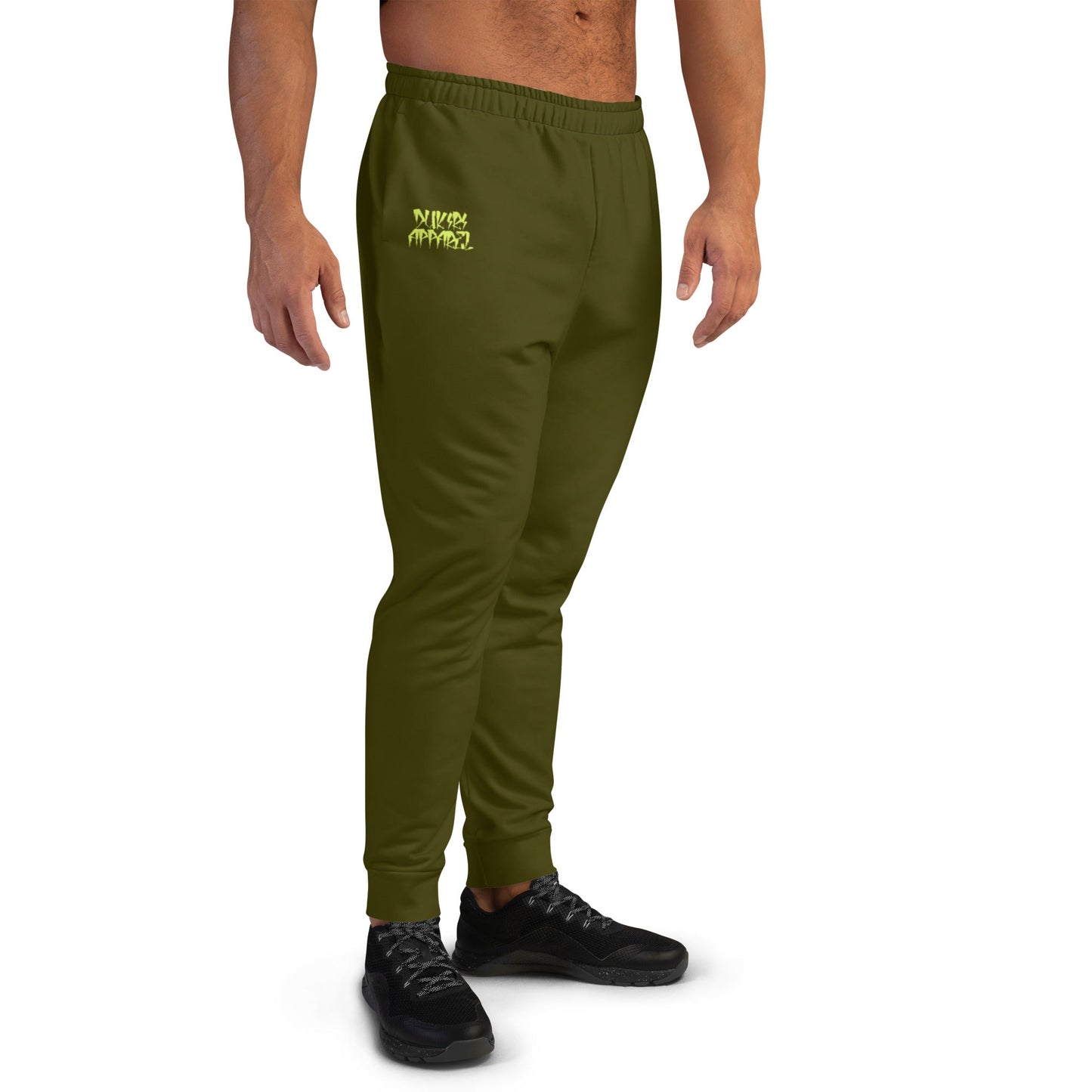 Men's  Premium Recycled Fleece Joggers-Urban Logo Karaka Green