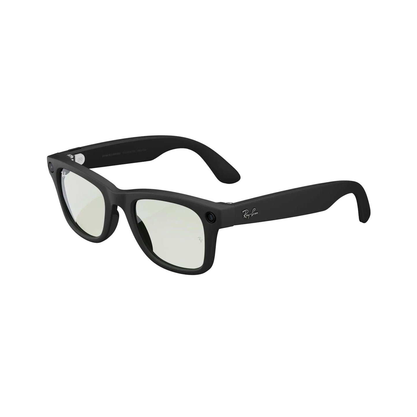 Meta Regular Square Sunglasses Wayfarer Matte Black / G15 Green Transitions Regular (Renewed) - Velora Luxury Fashion