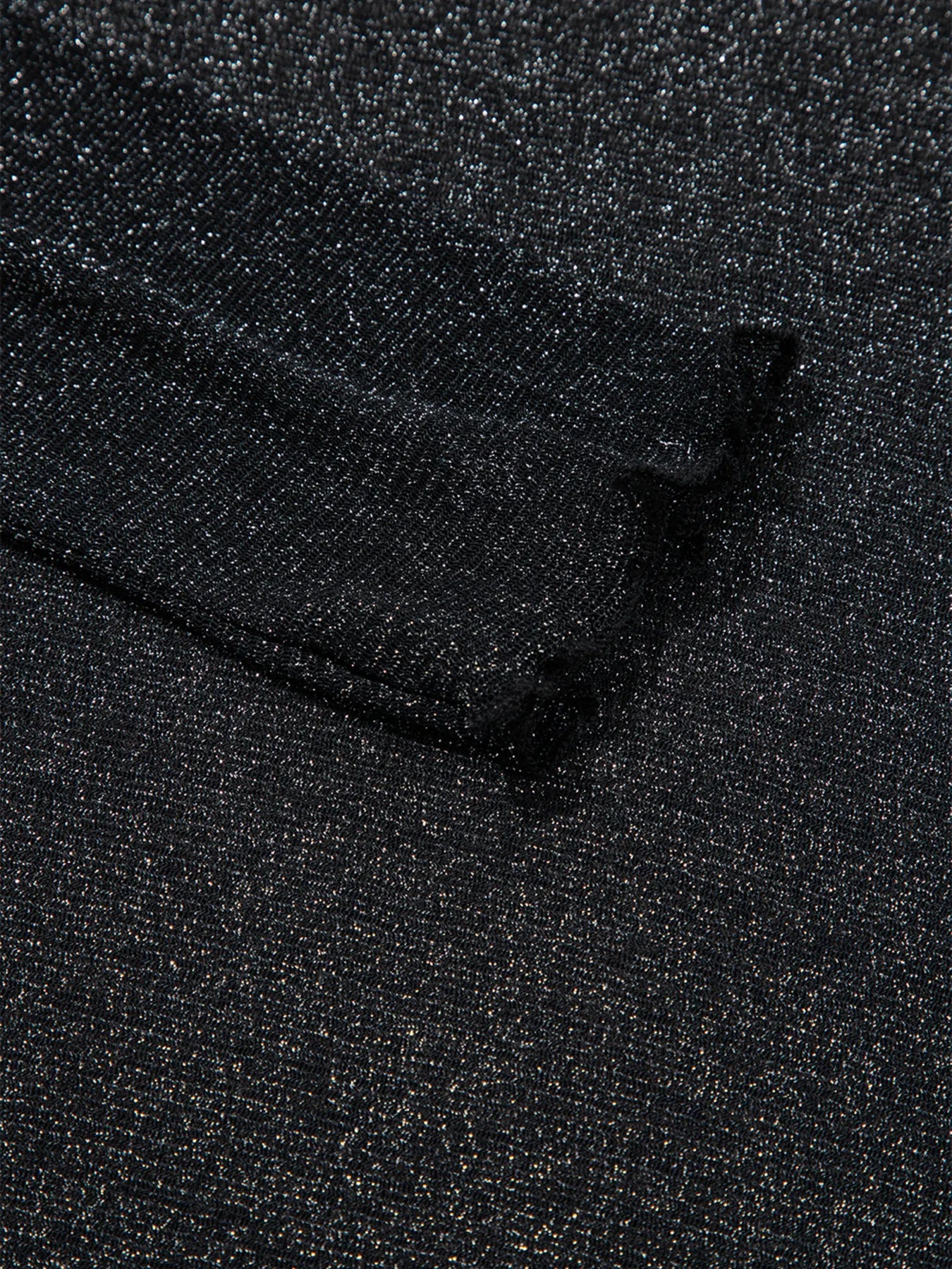 Metallic Glitter Mesh Long Sleeve Top - Velora Luxury Fashion