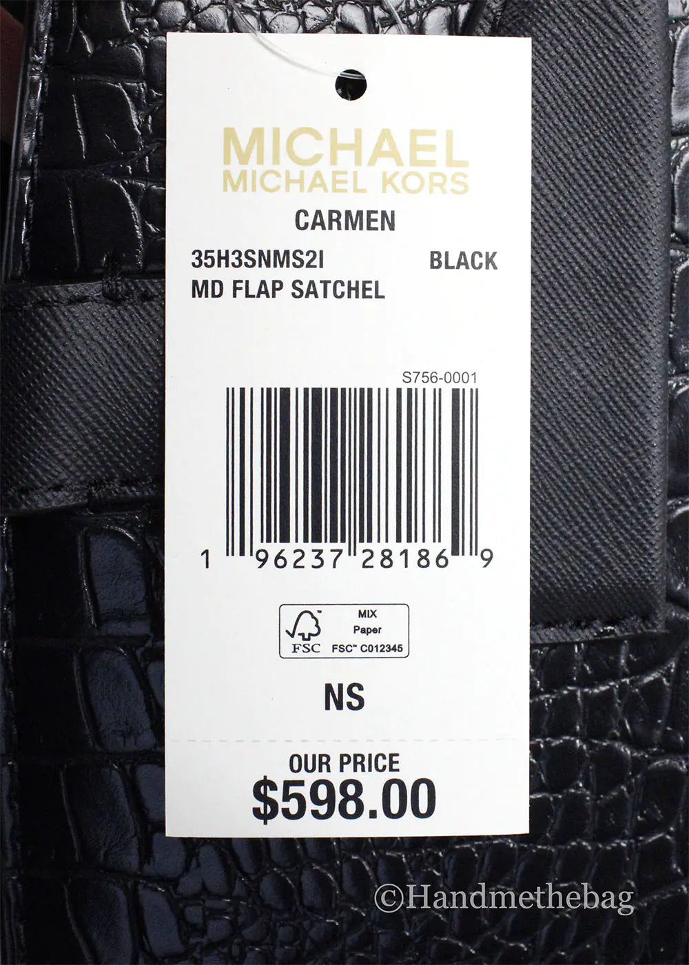 Michael Kors Carmen Black Leather Flap Satchel - Velora Luxury Fashion