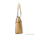 Michael Kors Charlotte Camel Large Top Zip Tote - Velora Luxury Fashion