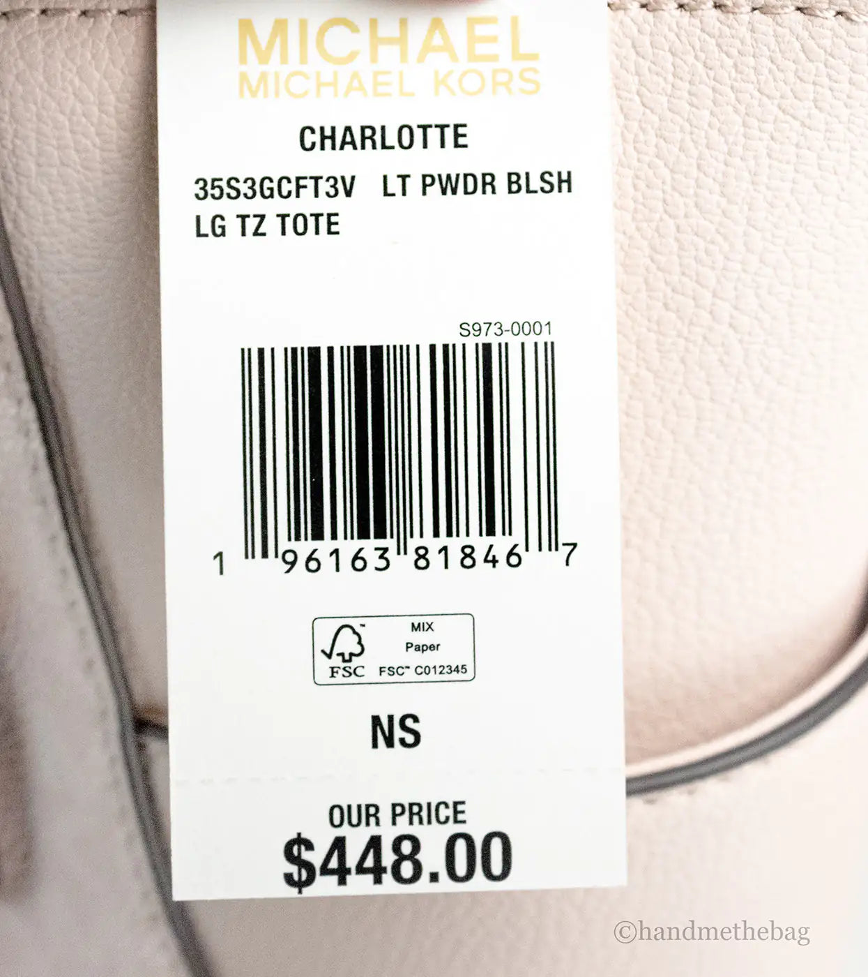 Michael Kors Charlotte Large Light Powder Blush Signature PVC Top Zip Tote Handbag - Velora Luxury Fashion