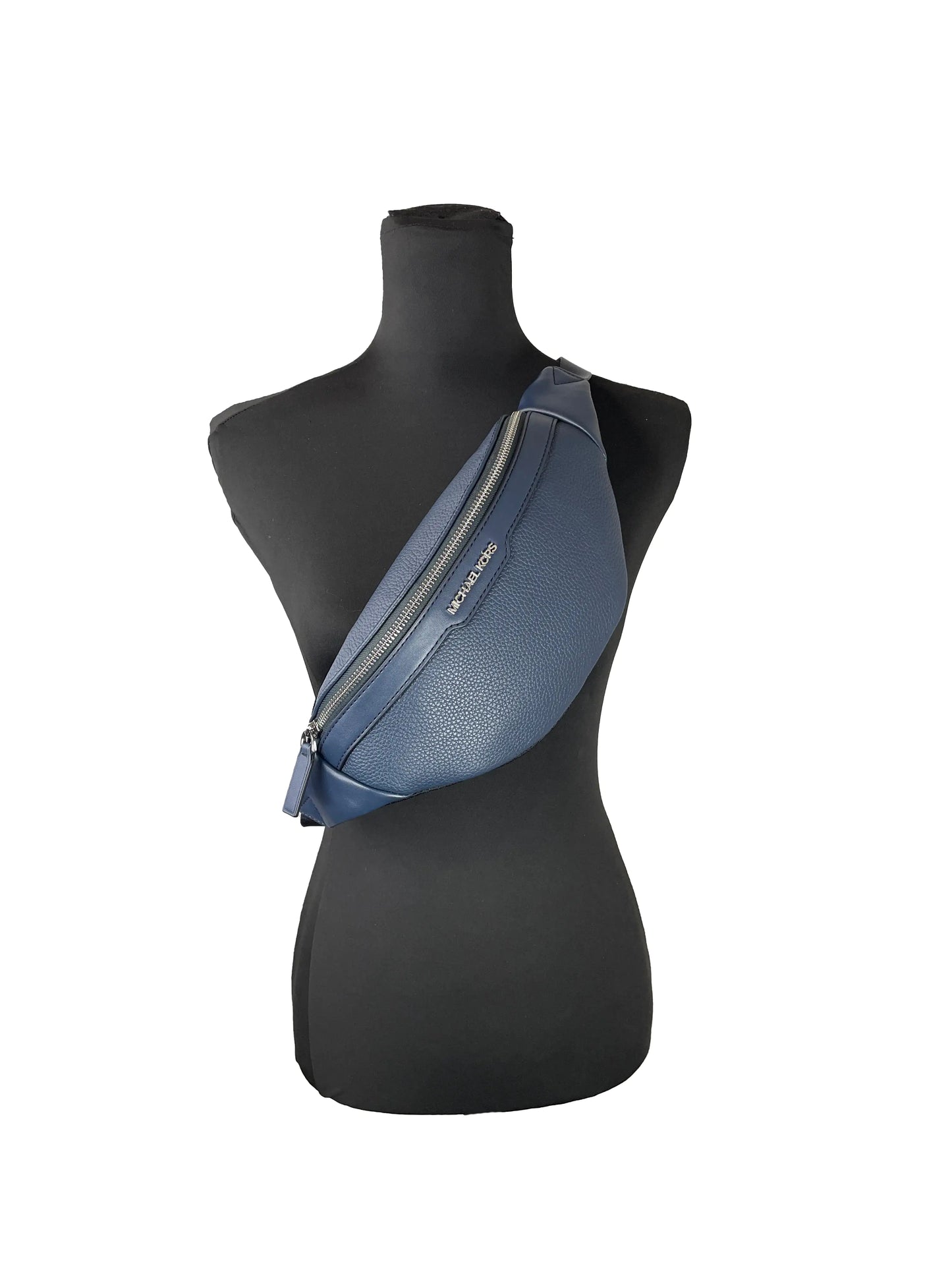 Michael Kors Cooper Leather Navy Fanny Pack - Velora Luxury Fashion