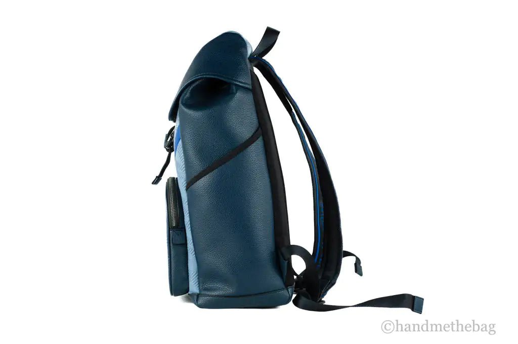 Michael Kors Cooper Sport Flap Chambray Large Backpack - Velora Luxury Fashion
