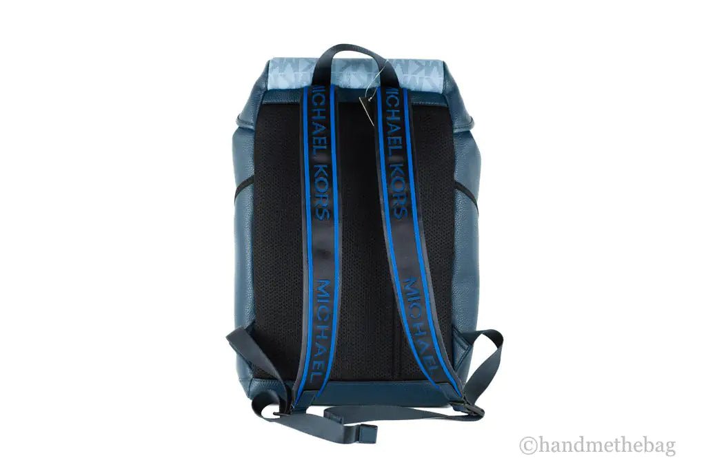 Michael Kors Cooper Sport Flap Chambray Large Backpack - Velora Luxury Fashion
