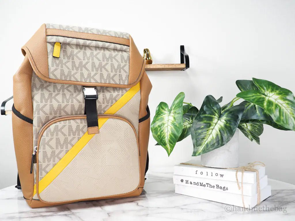 Michael Kors Cooper Sport Flap Chino Large Backpack - Velora Luxury Fashion