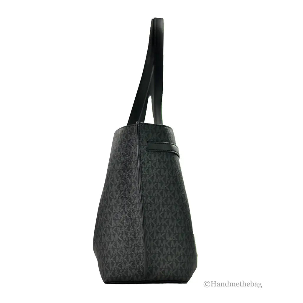 Michael Kors Emilia Signature Black Tote - Velora Luxury Fashion