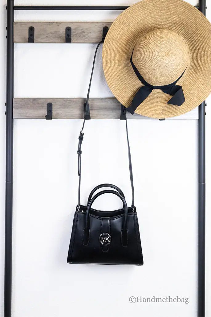 Michael Kors Gabby Small Black Satchel Crossbody Bag - Velora Luxury Fashion