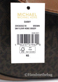 Michael Kors Gabby Small Brown Foldover Hobo Crossbody Bag - Velora Luxury Fashion
