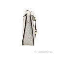 Michael Kors Gabby Small Cream Foldover Hobo Crossbody Bag - Velora Luxury Fashion