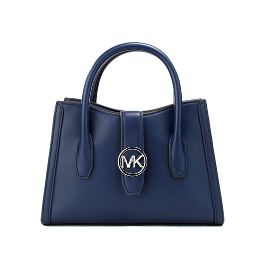 Michael Kors Gabby Small Navy Satchel Crossbody Bag - Velora Luxury Fashion