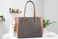 Michael Kors Gilly Large Brown Travel Drawstring Tote - Velora Luxury Fashion