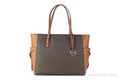 Michael Kors Gilly Large Brown Travel Drawstring Tote - Velora Luxury Fashion