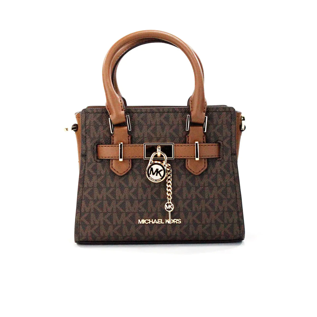 Michael Kors Hamilton Mini Brown PVC Crossbody - Velora Luxury Fashion