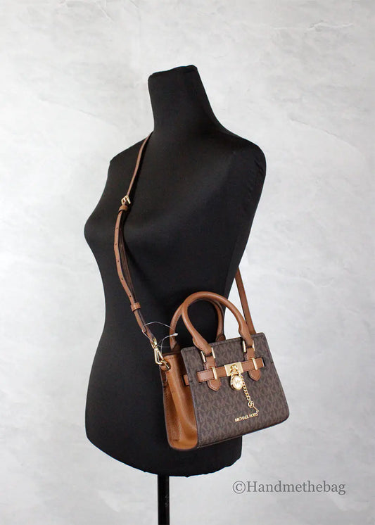 Michael Kors Hamilton Mini Brown PVC Crossbody - Velora Luxury Fashion