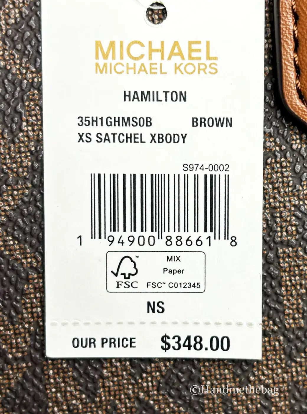 Michael Kors Hamilton Mini Brown PVC Crossbody - Velora Luxury Fashion