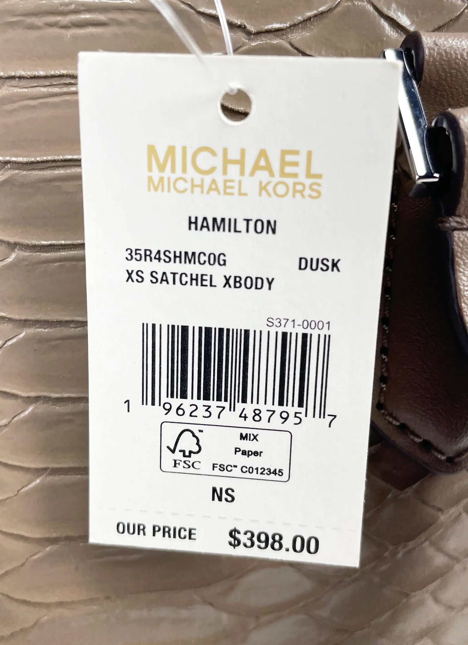 Michael Kors Hamilton Mini Dusk Snake Satchel - Velora Luxury Fashion