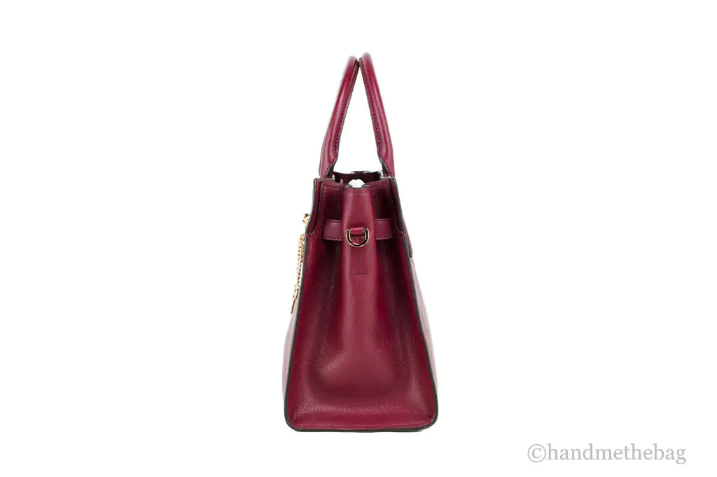 Michael Kors Hamilton Mulberry Leather Satchel - Velora Luxury Fashion