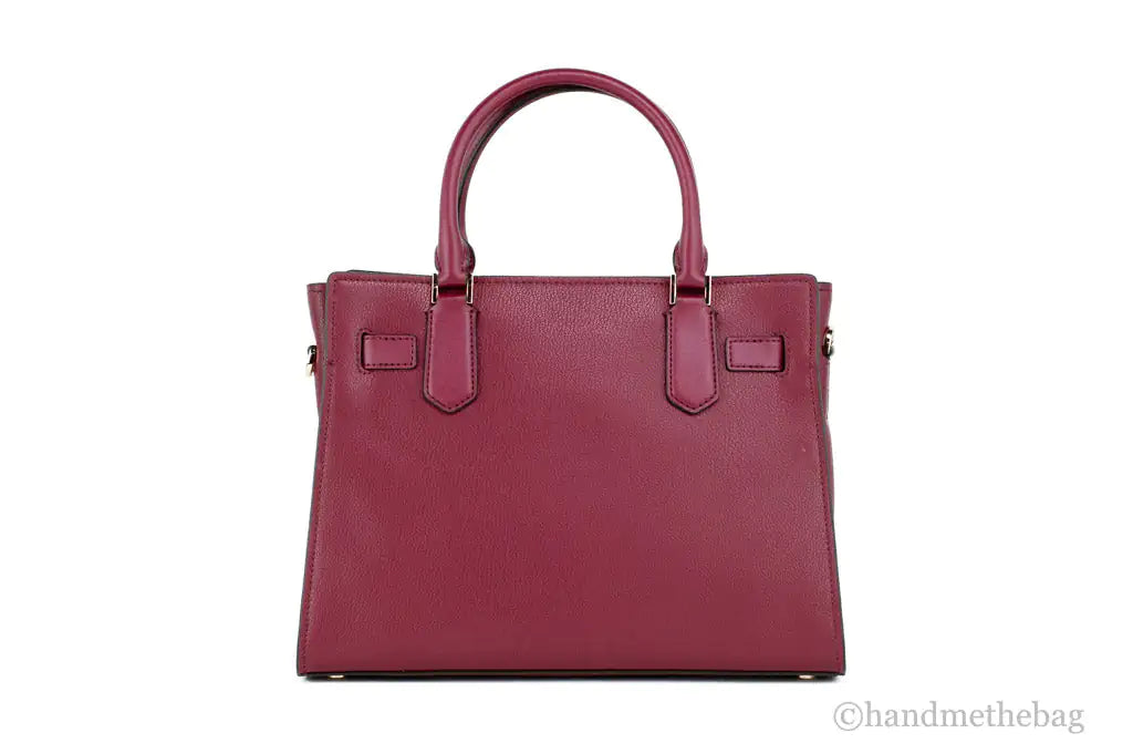 Michael Kors Hamilton Mulberry Leather Satchel - Velora Luxury Fashion