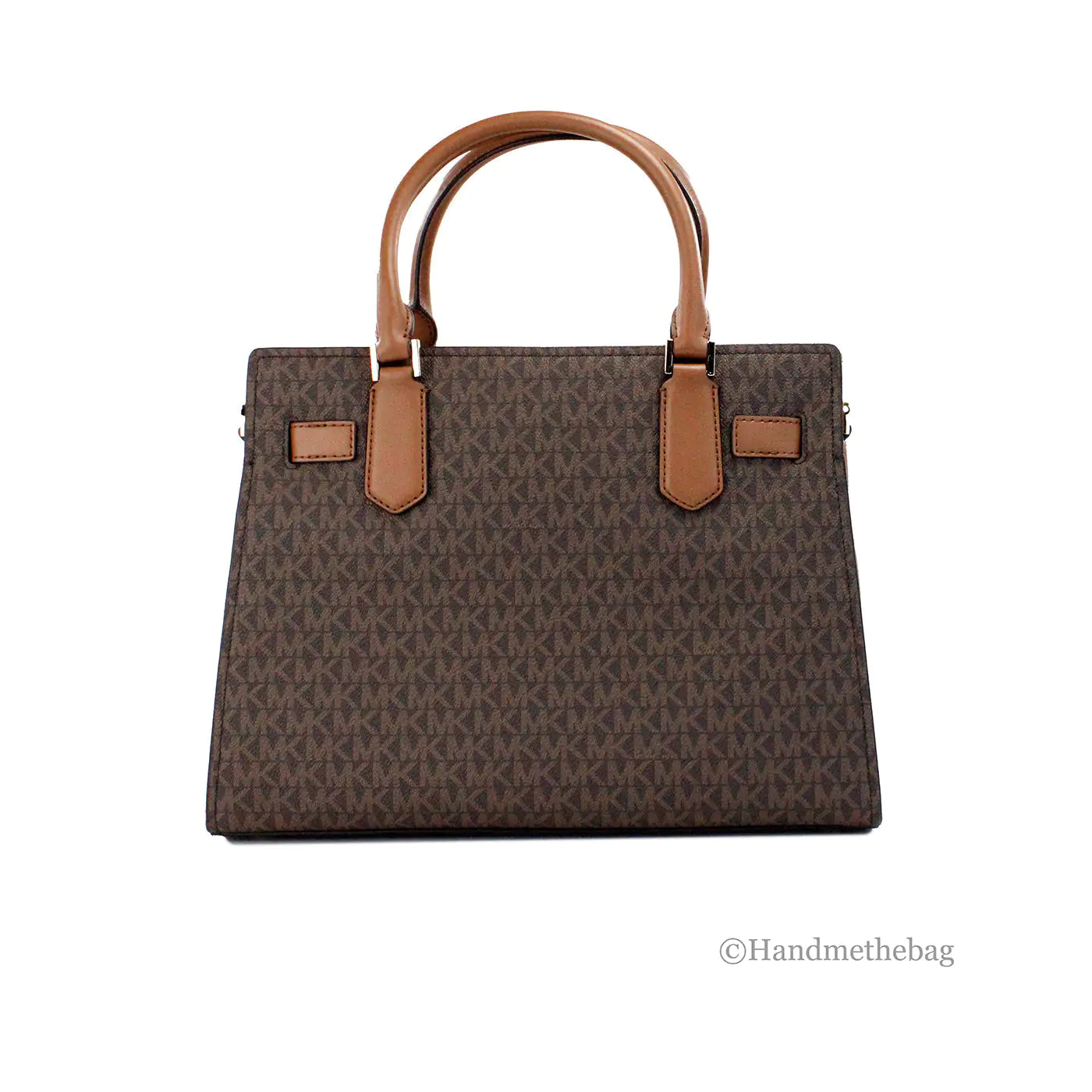 Michael Kors Hamilton PVC Brown Crossbody Satchel - Velora Luxury Fashion