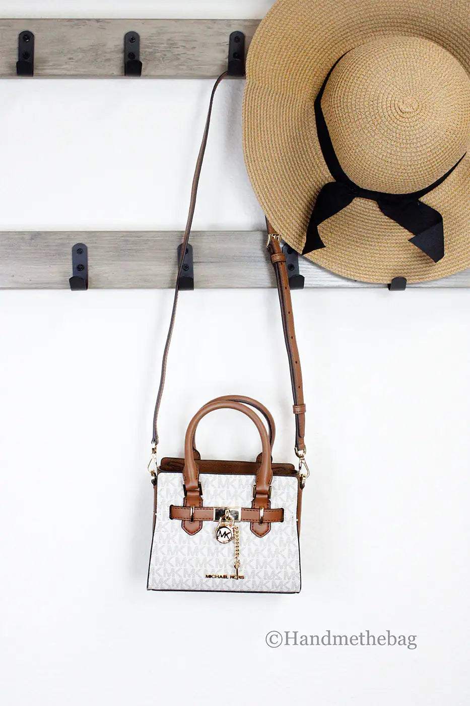 Michael Kors Hamilton Vanilla Mini Satchel - Velora Luxury Fashion
