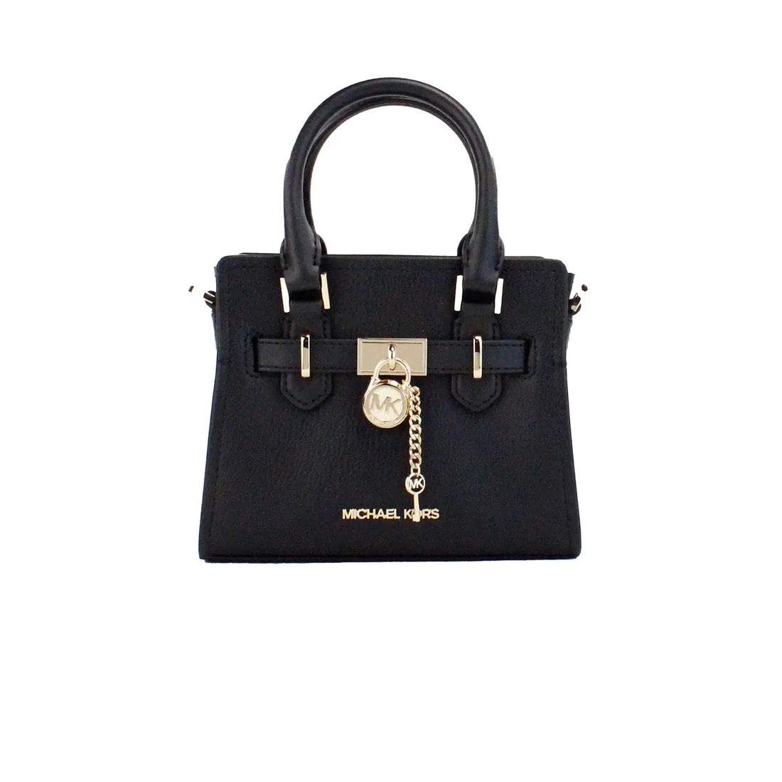 Michael Kors Hamilton XS Black Leather Mini Satchel - Velora Luxury Fashion