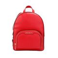 Michael Kors Jaycee Medium Red Zip Pocket Backpack - Velora Luxury Fashion