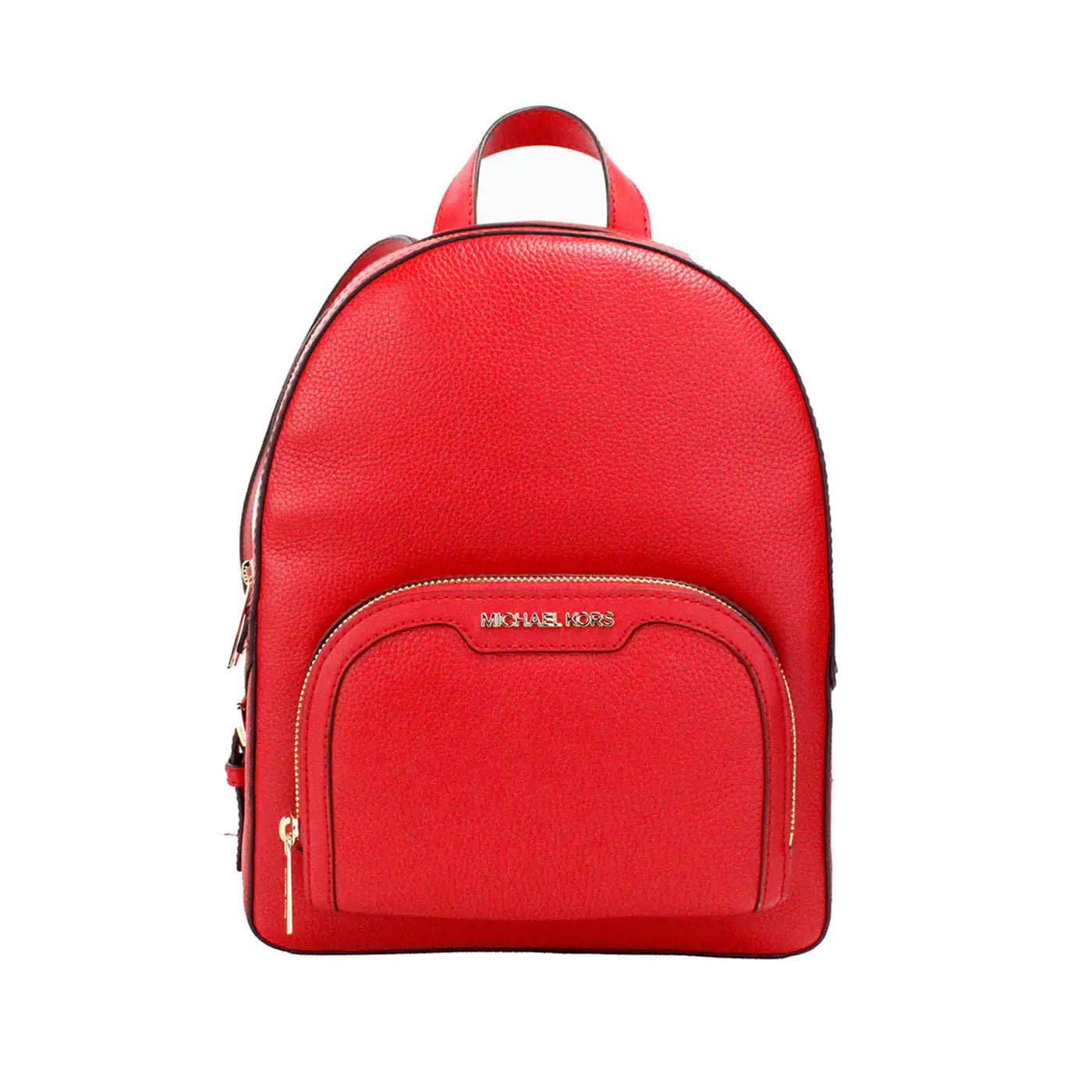 Michael Kors Jaycee Medium Red Zip Pocket Backpack - Velora Luxury Fashion