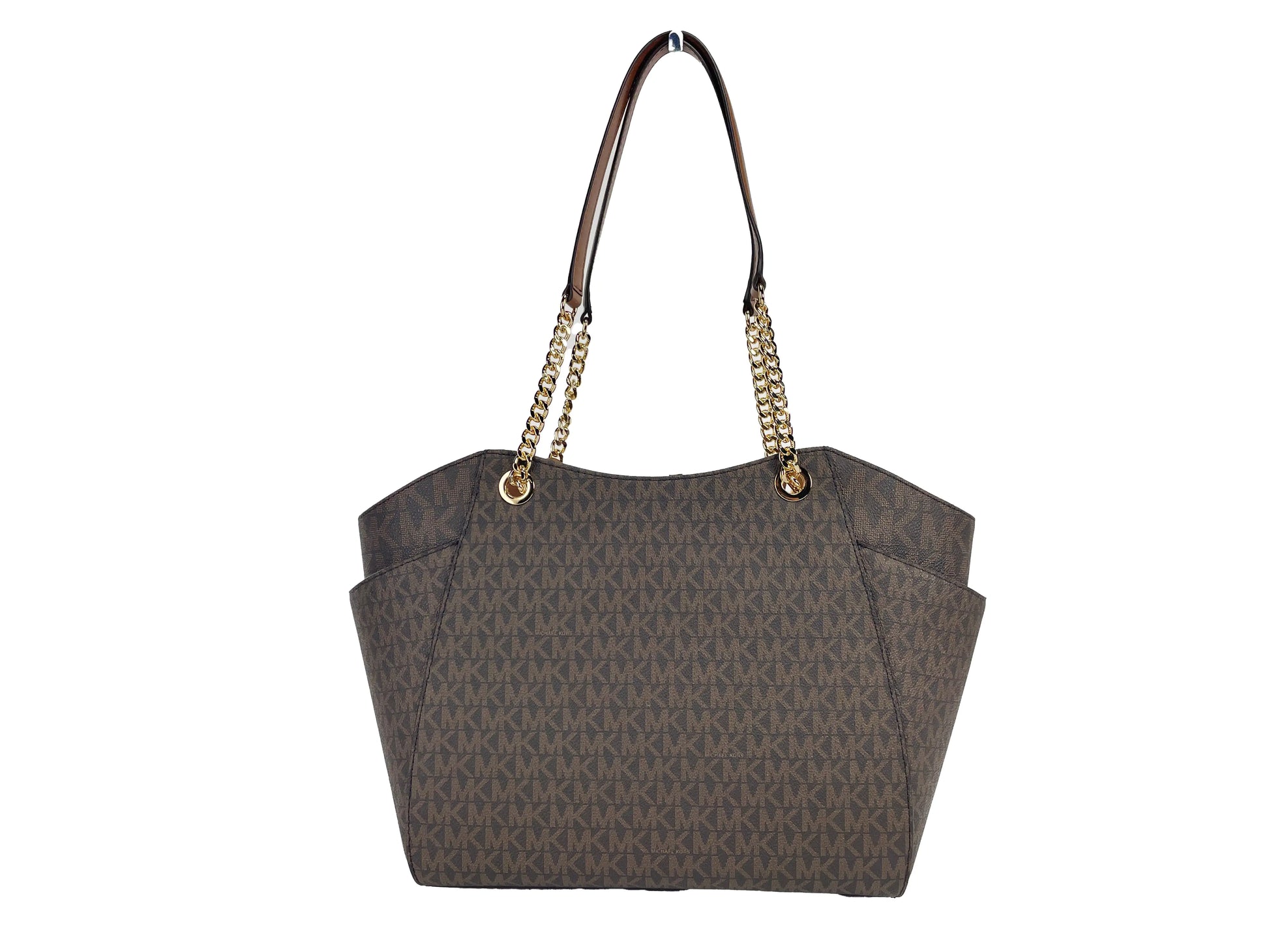 Michael Kors Jet Set Chain Brown Tote Bag - Velora Luxury Fashion
