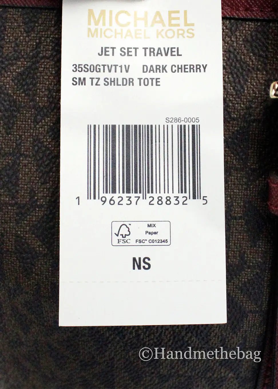 Michael Kors Jet Set Dark Cherry Shoulder Tote - Velora Luxury Fashion