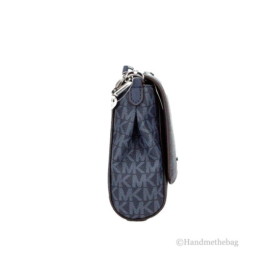 Michael Kors Jet Set Navy Crossbody Pouchette - Velora Luxury Fashion
