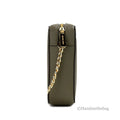 Michael Kors Jet Set Olive Leather Crossbody Bag - Velora Luxury Fashion