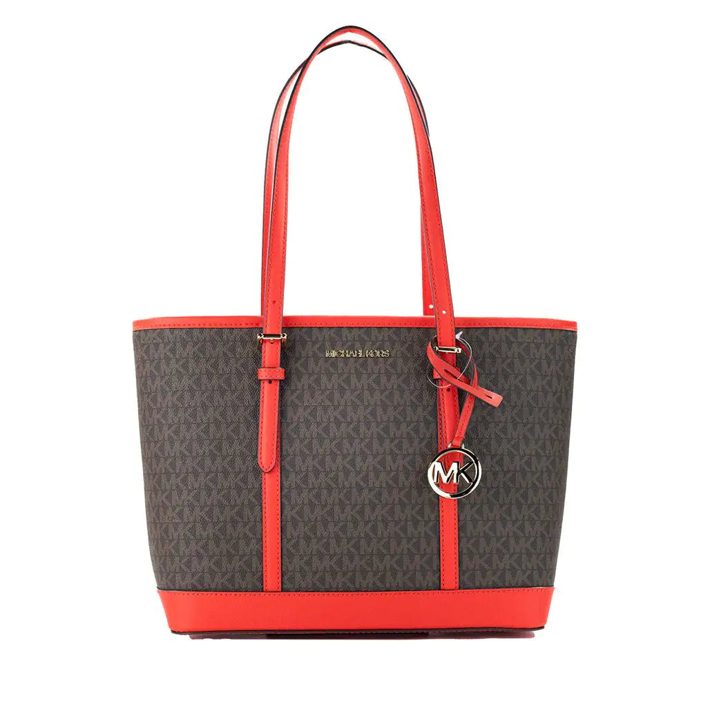 Michael Kors Jet Set Sangria Shoulder Tote Purse - Velora Luxury Fashion
