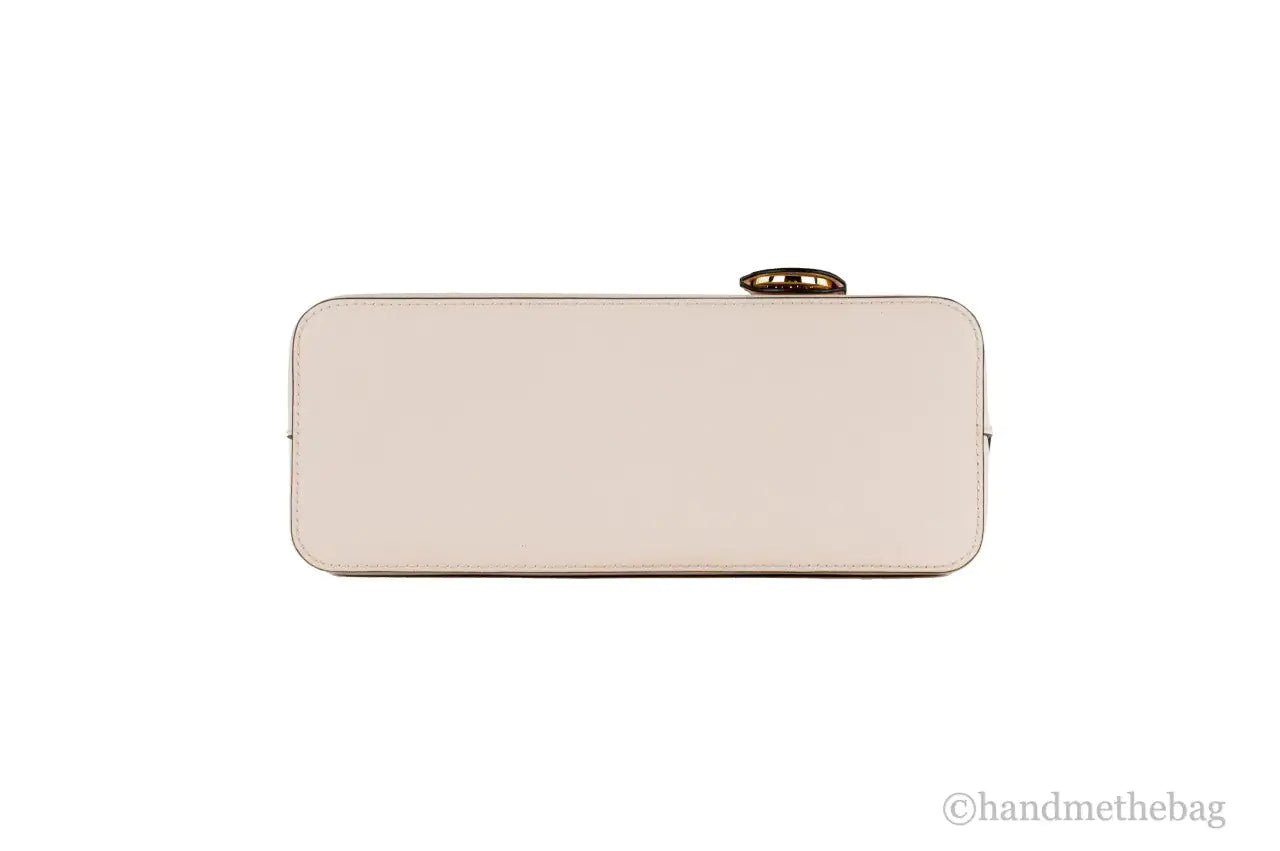 Michael Kors Jet Set Travel Medium Powder Blush Leather Dome X Cross Satchel Bag - Velora Luxury Fashion