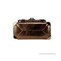 Michael Kors Manhattan Medium Metallic Mocha Convertible Satchel - Velora Luxury Fashion