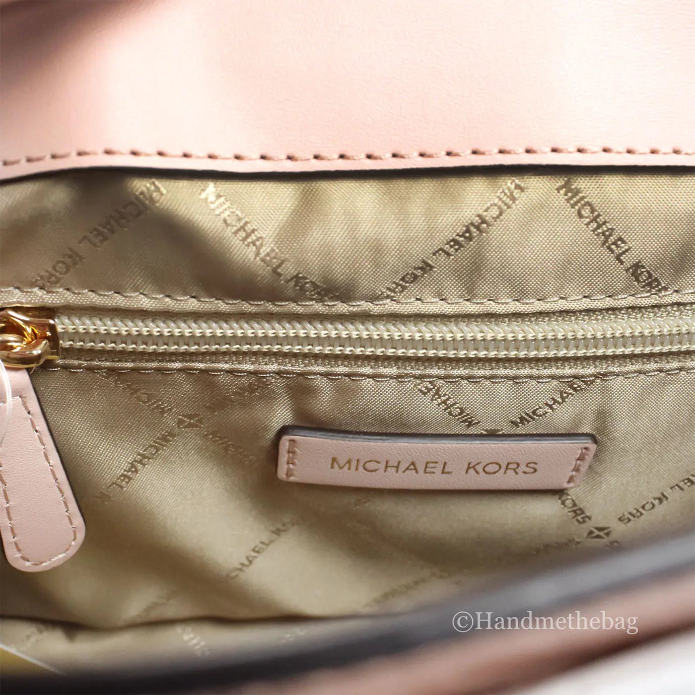 Michael Kors Manhattan Medium Metallic Primrose Convertible Satchel - Velora Luxury Fashion
