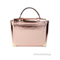 Michael Kors Manhattan Medium Metallic Primrose Convertible Satchel - Velora Luxury Fashion