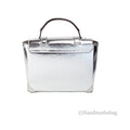 Michael Kors Manhattan Medium Metallic Silver Convertible Satchel - Velora Luxury Fashion