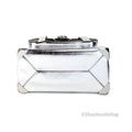 Michael Kors Manhattan Medium Metallic Silver Convertible Satchel - Velora Luxury Fashion