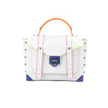 Michael Kors Manhattan Medium Optic White Satchel Bag - Velora Luxury Fashion