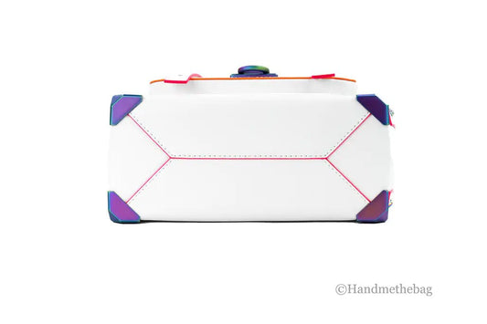 Michael Kors Manhattan Medium Optic White Satchel Bag - Velora Luxury Fashion