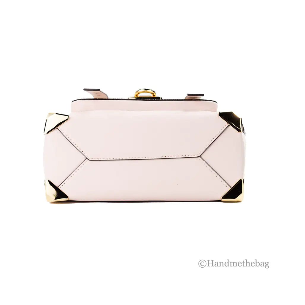 Michael Kors Manhattan Medium Powder Blush Satchel Bag - Velora Luxury Fashion