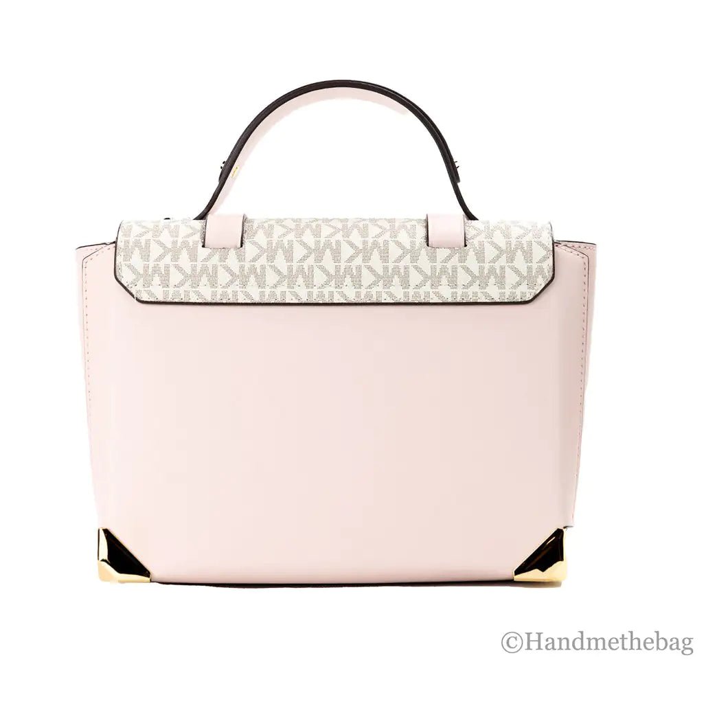 Michael Kors Manhattan Medium Powder Blush Satchel Bag - Velora Luxury Fashion